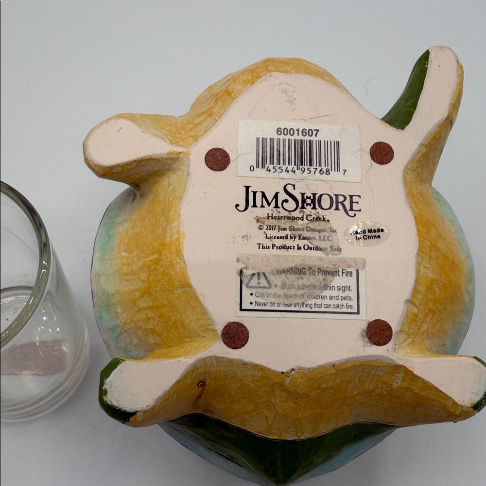 Jim Shore Rare Colorful Turtle Candle Holder - Picture 6 of 6